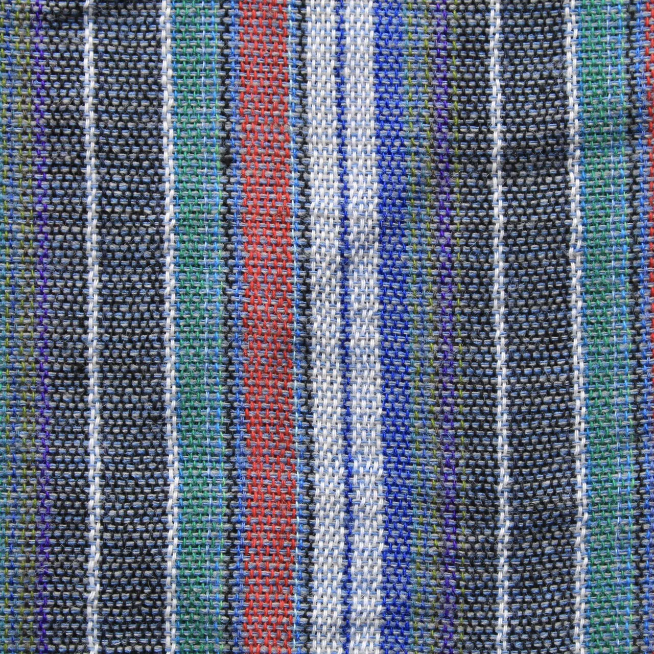 (XL) Green, Blue, Purple, Red, Black, and White stripes 0262