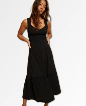 Yasmine Midi Skirt Black